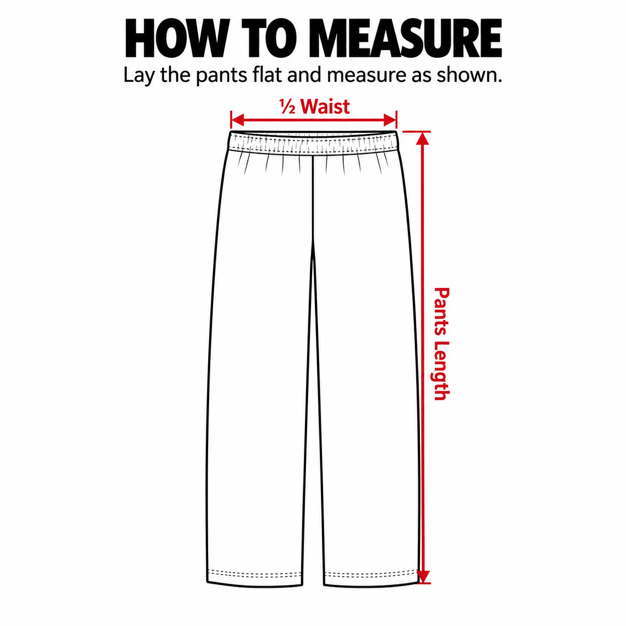 How to measure pants